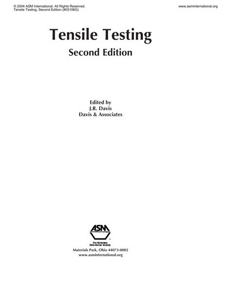 tensile testing 2nd edition pdf|tensile test pdf.